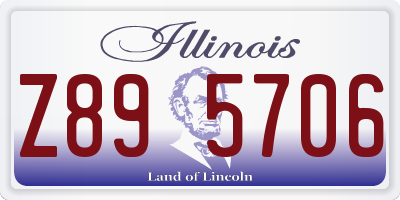 IL license plate Z895706