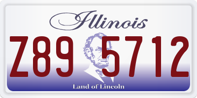 IL license plate Z895712