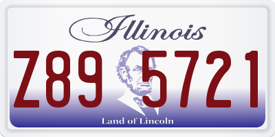 IL license plate Z895721