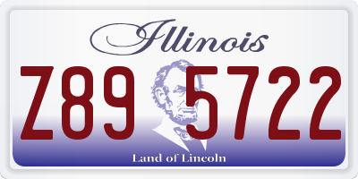 IL license plate Z895722