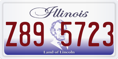 IL license plate Z895723