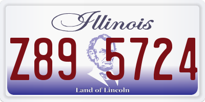 IL license plate Z895724