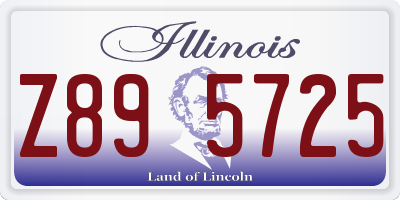 IL license plate Z895725