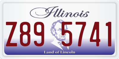 IL license plate Z895741