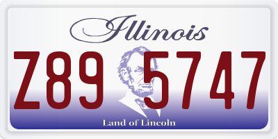 IL license plate Z895747
