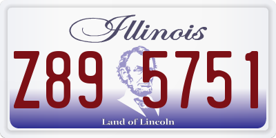 IL license plate Z895751