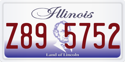 IL license plate Z895752