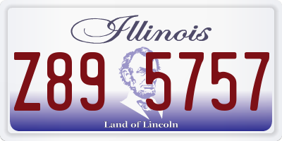 IL license plate Z895757
