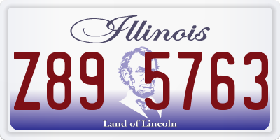 IL license plate Z895763
