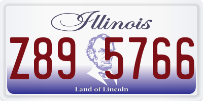 IL license plate Z895766