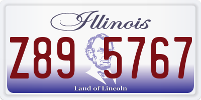 IL license plate Z895767
