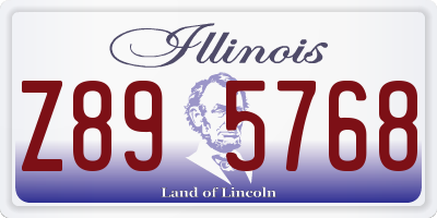 IL license plate Z895768