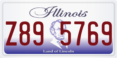 IL license plate Z895769