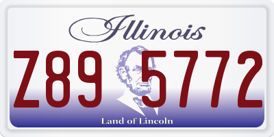 IL license plate Z895772