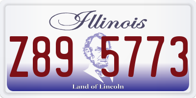 IL license plate Z895773
