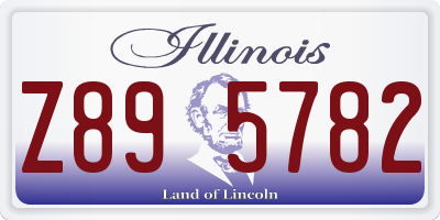IL license plate Z895782
