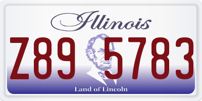 IL license plate Z895783