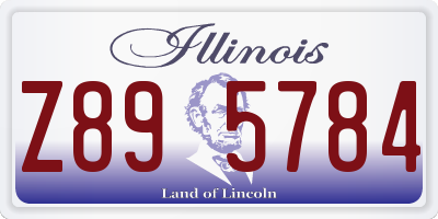 IL license plate Z895784