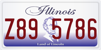 IL license plate Z895786