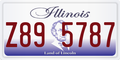 IL license plate Z895787