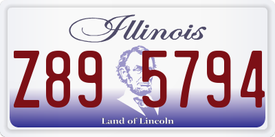 IL license plate Z895794