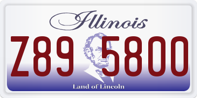 IL license plate Z895800