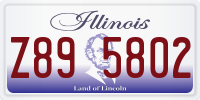 IL license plate Z895802