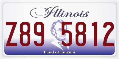 IL license plate Z895812