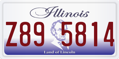 IL license plate Z895814