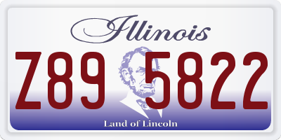 IL license plate Z895822