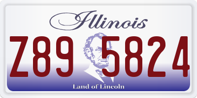 IL license plate Z895824