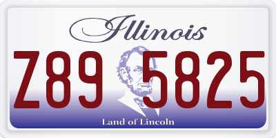 IL license plate Z895825