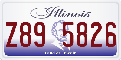 IL license plate Z895826