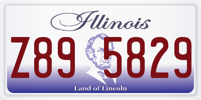 IL license plate Z895829