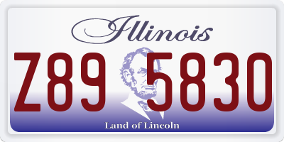 IL license plate Z895830