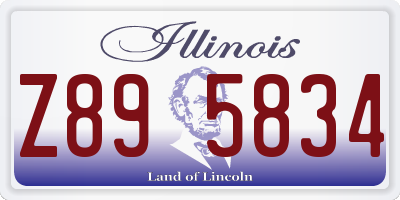 IL license plate Z895834