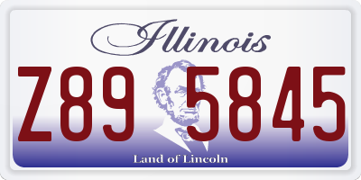 IL license plate Z895845