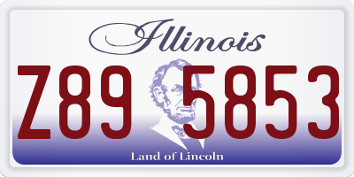 IL license plate Z895853