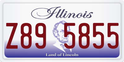 IL license plate Z895855