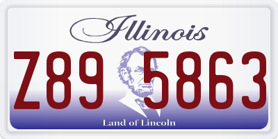 IL license plate Z895863