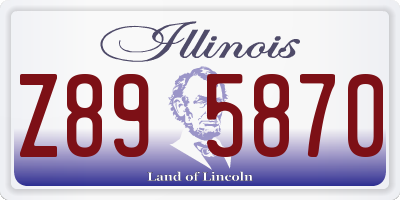 IL license plate Z895870
