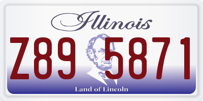 IL license plate Z895871