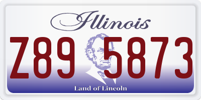 IL license plate Z895873
