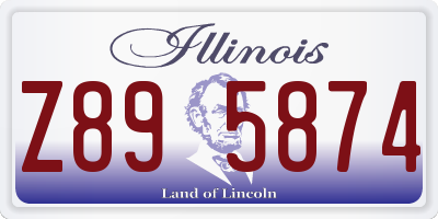 IL license plate Z895874