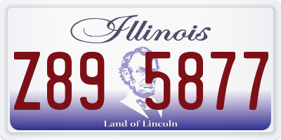 IL license plate Z895877