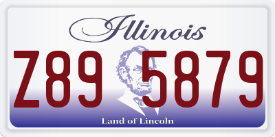 IL license plate Z895879