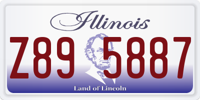 IL license plate Z895887