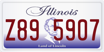 IL license plate Z895907