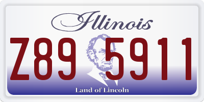 IL license plate Z895911