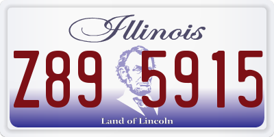 IL license plate Z895915